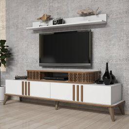 Hanah Home Eylül - Mueble de TV Blanco